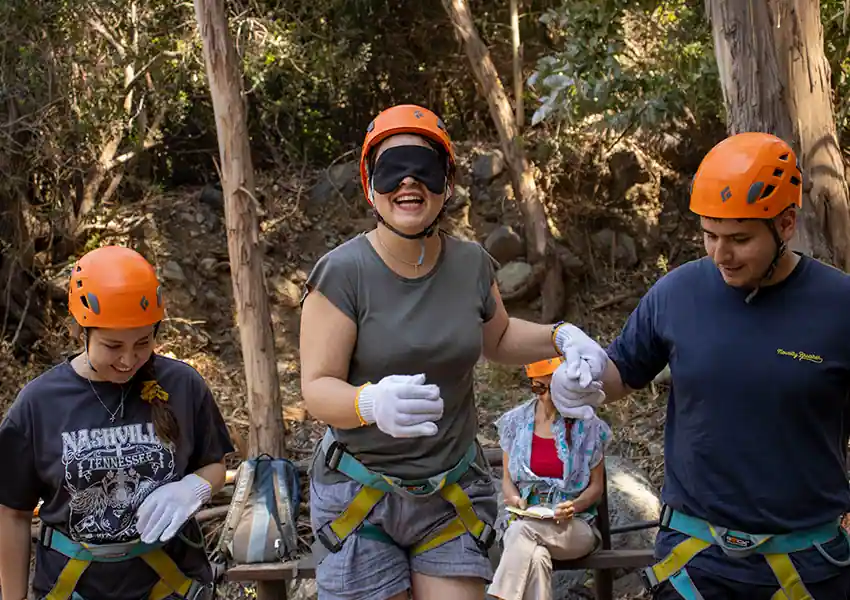 Personas en recreación