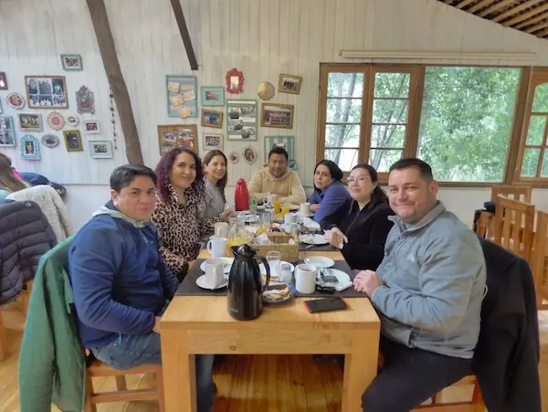 Cena chilena en la oficina